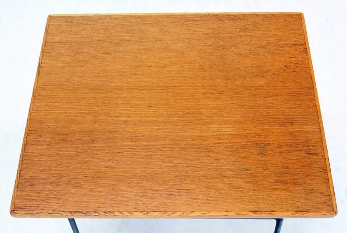 EstablishedLines Mid Century Modern Mesh Shelf Wire Legs Side or End Lamp Occasional Table Stand