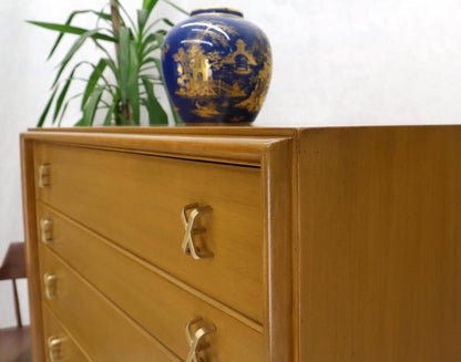Paul Frankl X-Pulls Drawers High Chest Dresser