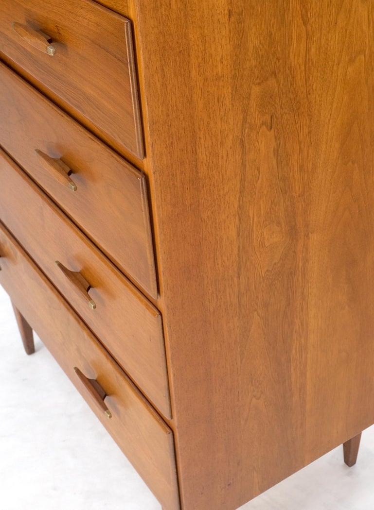 Solid Teak Conant Ball High Chest Dresser High Chest Dresser Mint!