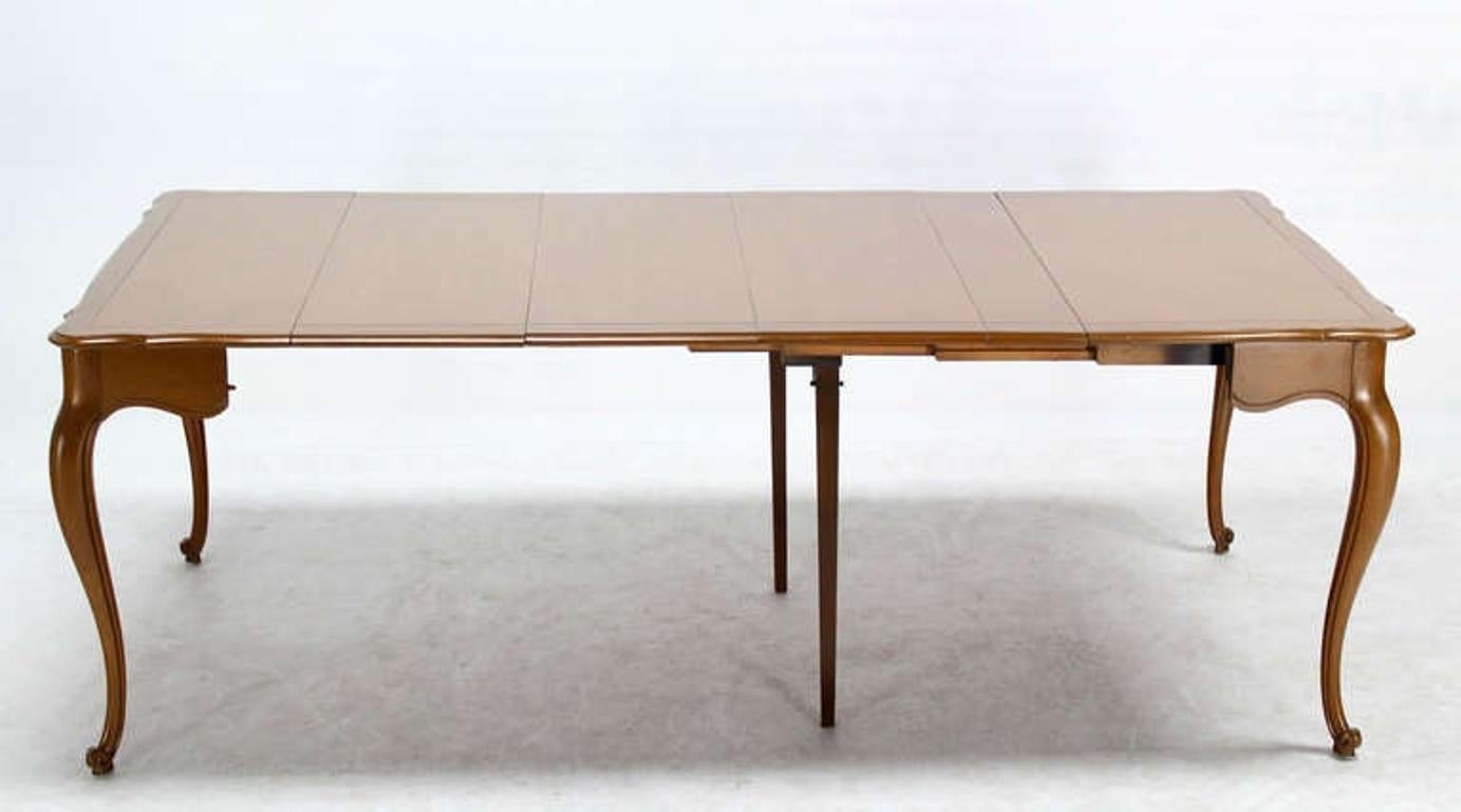 EstablishedLines French Provincial Flip Top Console Dining Table w/ Three Leaves Extensions MINT!