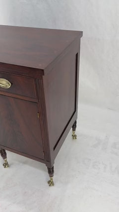 EstablishedLines Antique c1880s Solid Mahogany Top Brass Ball & Claw Feet Sideboards Buffet MINT