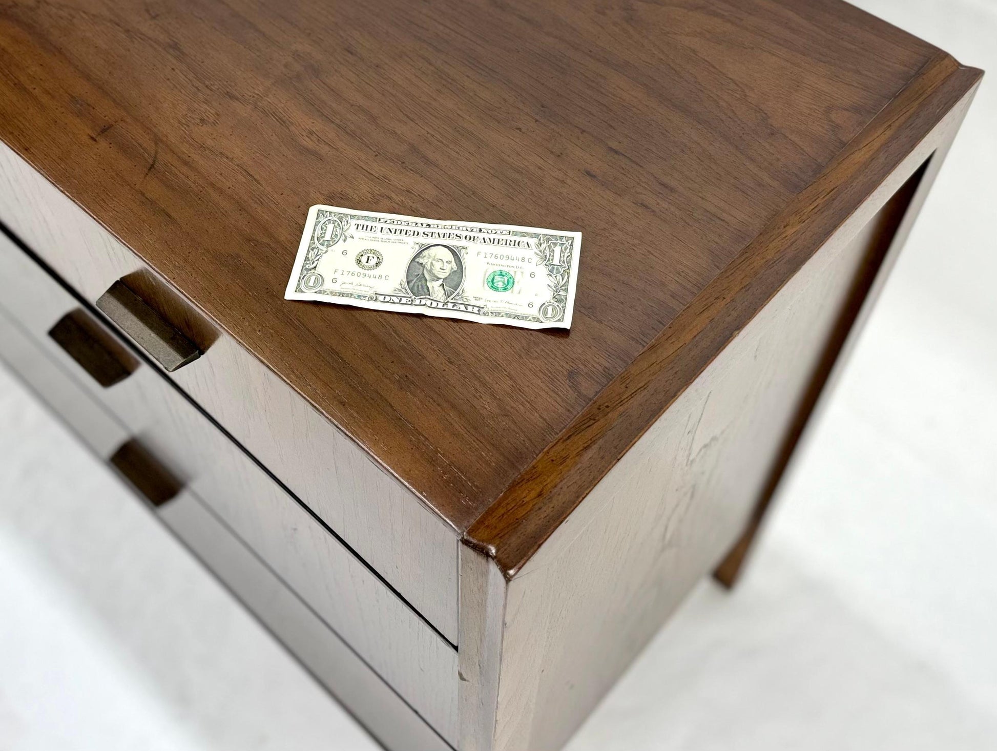 EstablishedLines Mid Century Modern Wormy Chestnut 7 Drawers Compact Dresser Credenza MINT