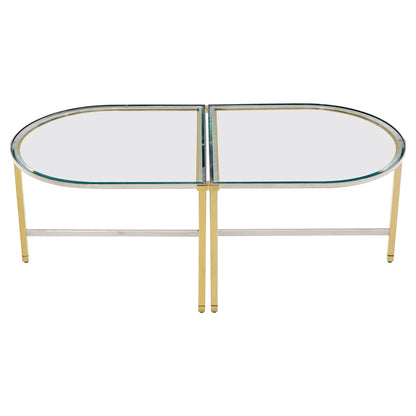 EstablishedLines Racetrack Oval Shape Two Pieces Coffee Table