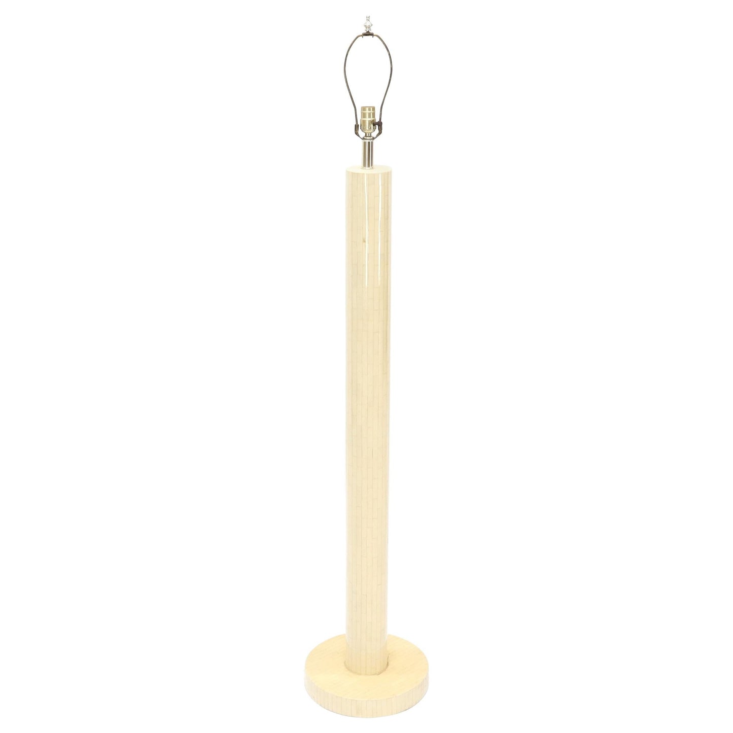 EstablishedLines Tesselated Bone Cylinder Shape Floor Lamp