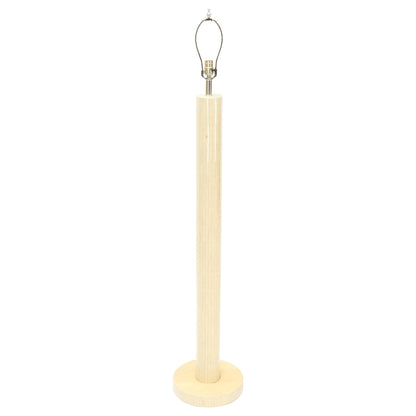 EstablishedLines Tesselated Bone Cylinder Shape Floor Lamp