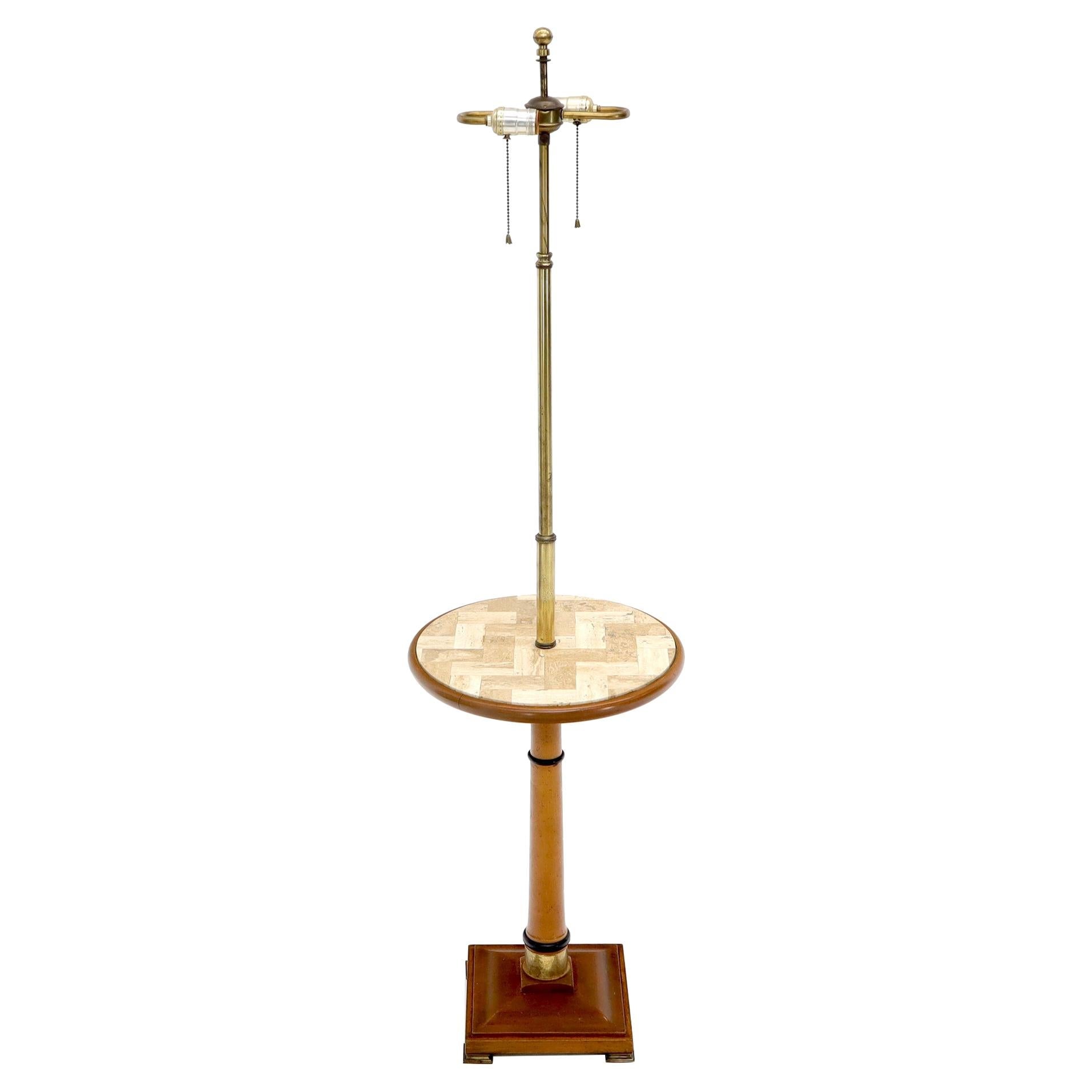 EstablishedLines Floor Lamp with Built in Side Table
