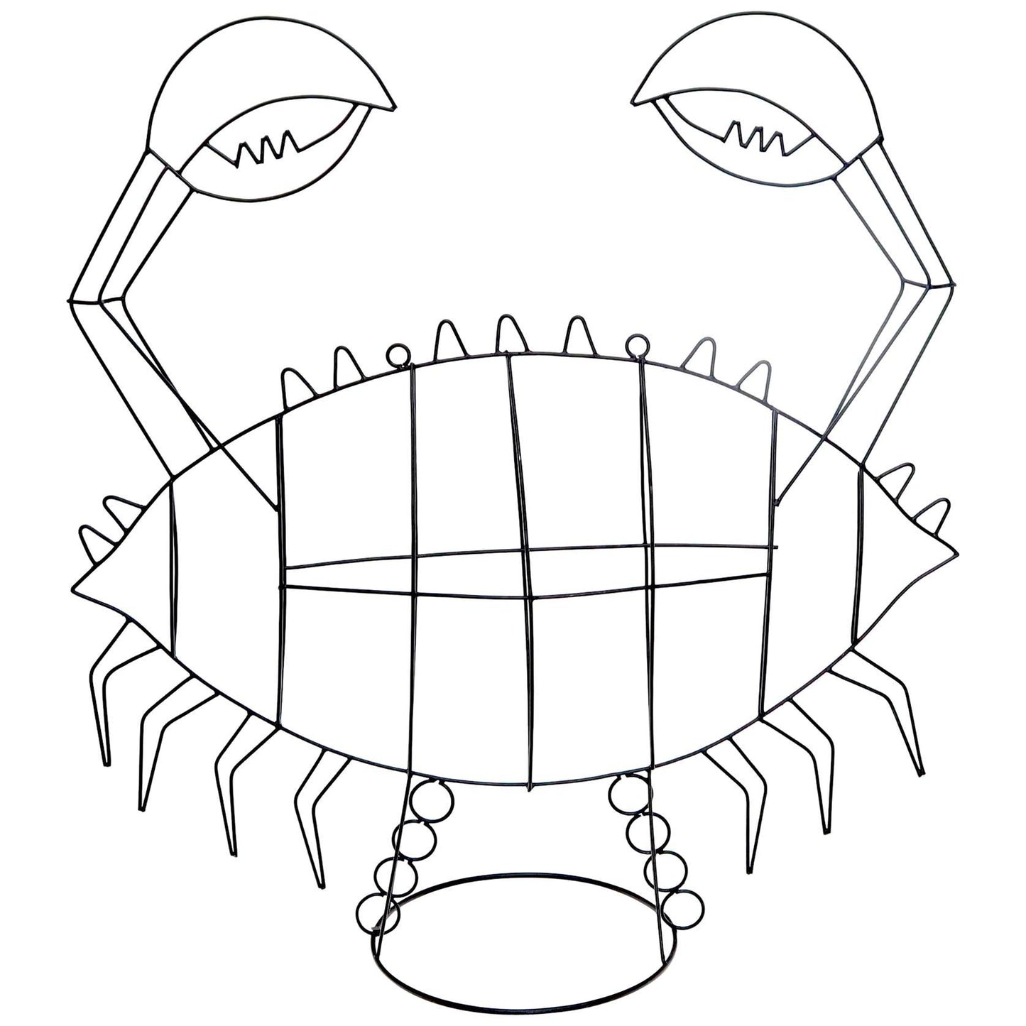 EstablishedLines Large Room Size Wire Crab Sculpture John Risley Decor