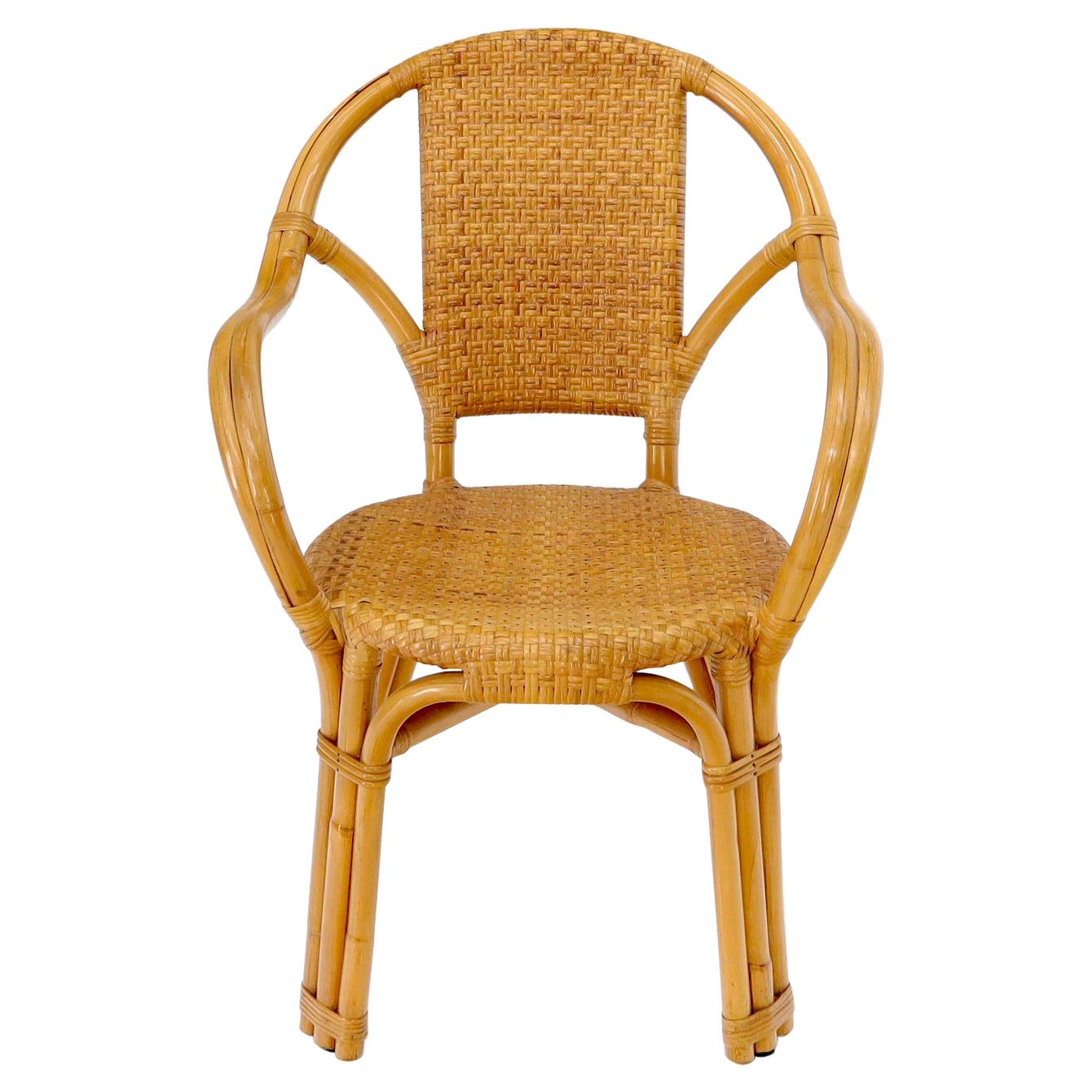 EstablishedLines Bendt bamboo rattan desk arm chair