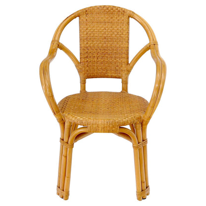 EstablishedLines Bendt bamboo rattan desk arm chair