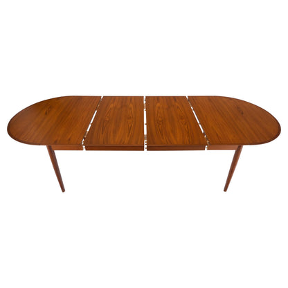 EstablishedLines Danish Mid Century Modern Teak Drop Leaf Dining Table w/ 2 Leaves Boards MINT