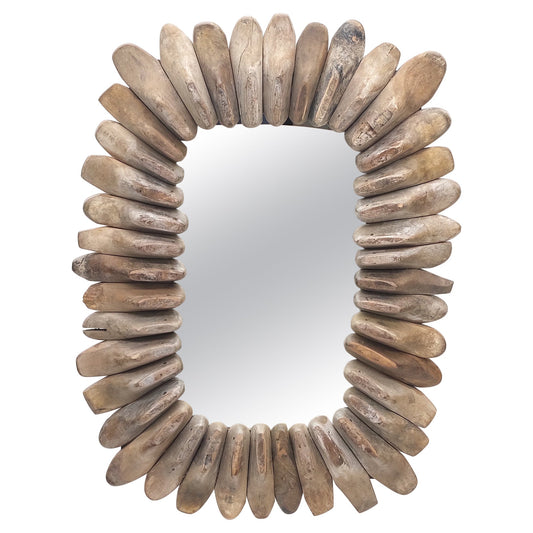 EstablishedLines Antique Vintage Show Forms Cluster Wall Mirror Frame Arts & Crafts Style MINT!
