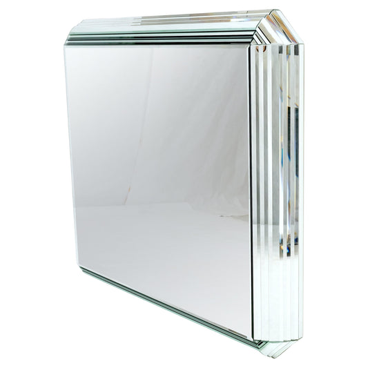 EstablishedLines Large 3D 6" Deep Mirror Frame 48x54 Wide Rectangle Square Wall Mirror MINT