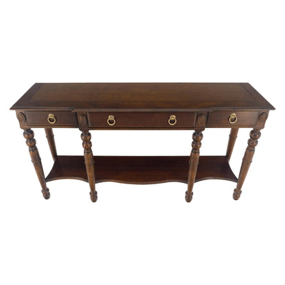EstablishedLines Spanish Colonial Style 3 Drawers 60" Wide Console Table Credenza Brass Pulls
