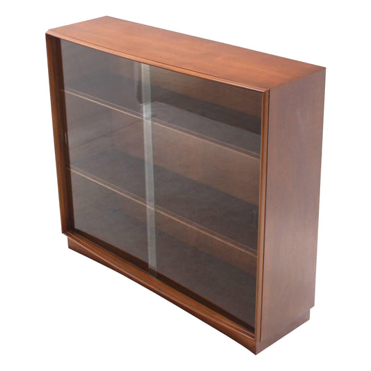 Gibbings for Widdicomb Bookcase with Glass Sliding Doors Mid Century