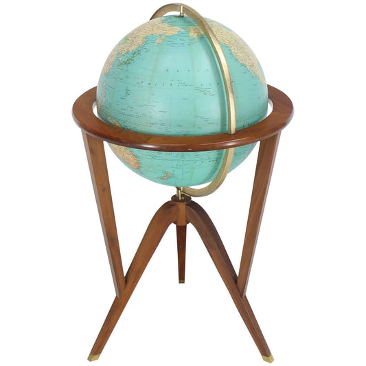 Ed Wormley of Dunbar Mid-Century Modern Illuminated Globe Light Fixture
