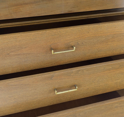 EstablishedLines American Walnut Two Part Dresser High Chest W Tambour Door Compartment Mint!