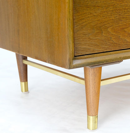 EstablishedLines American Walnut Two Part Dresser High Chest W Tambour Door Compartment Mint!