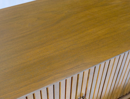 EstablishedLines American Walnut Two Part Dresser High Chest W Tambour Door Compartment Mint!