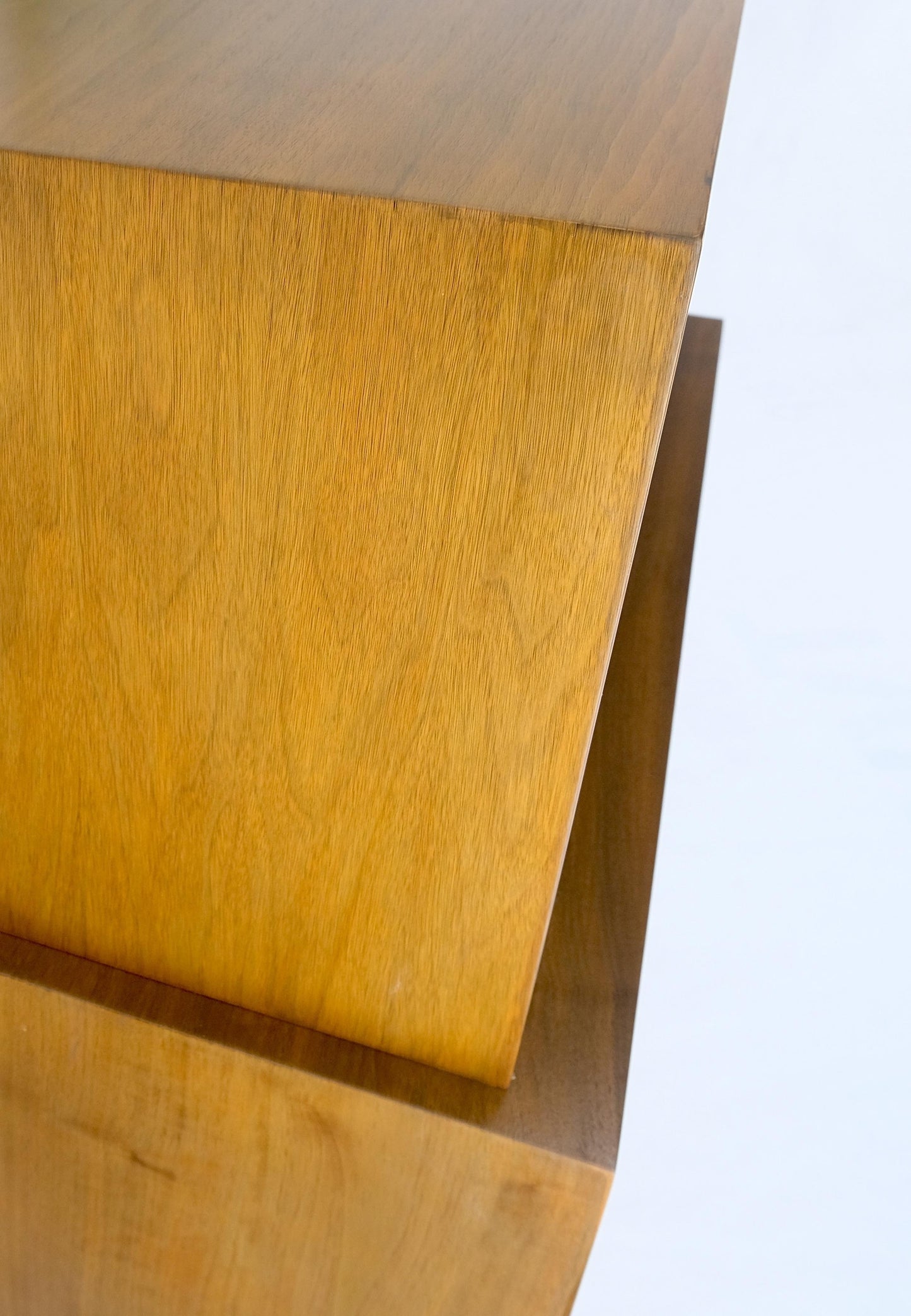 EstablishedLines American Walnut Two Part Dresser High Chest W Tambour Door Compartment Mint!