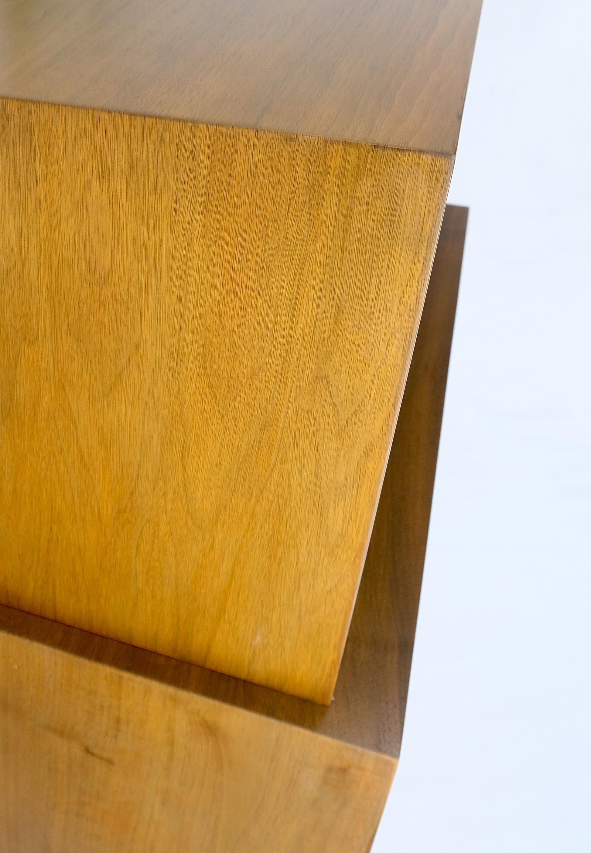 EstablishedLines American Walnut Two Part Dresser High Chest W Tambour Door Compartment Mint!