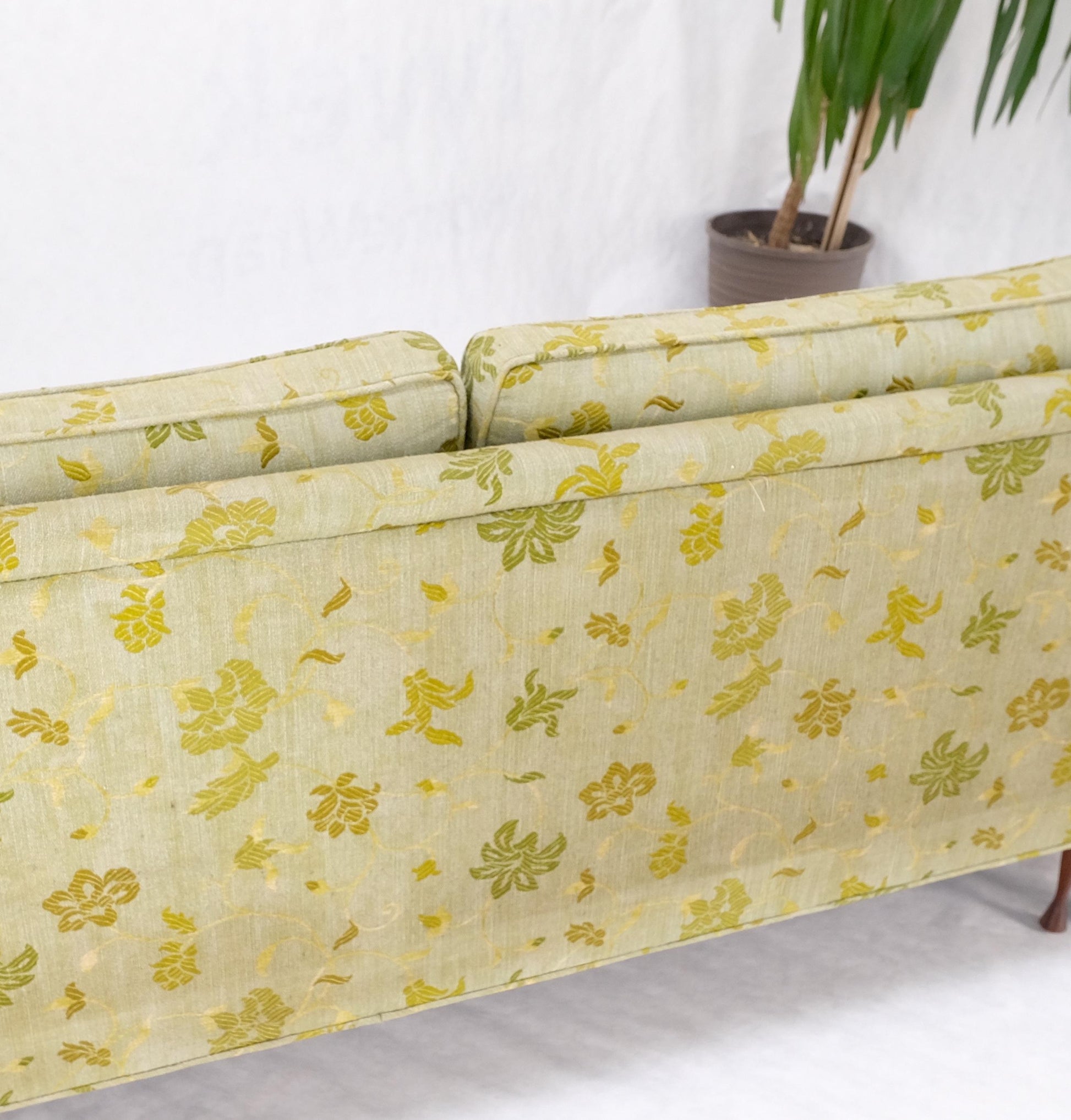 EstablishedLines Wrap Around Mid-Century Modern Sofa W Pair Matching Marble Top Tables Mint!