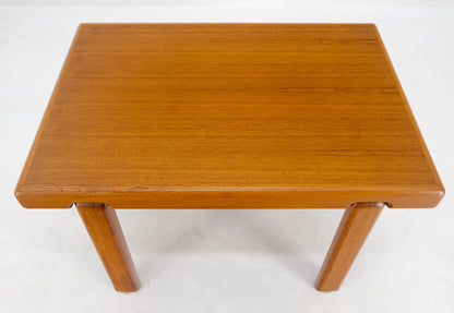 EstablishedLines Danish Mid Century Modern Solid Teak Legs Compact Rectangle Coffee Table MINT!