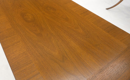 EstablishedLines Pair of Rectangle Light Walnut Klismos End Side Tables by Gibings for Widdicomb