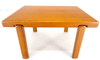 EstablishedLines Danish Mid Century Modern Solid Teak Legs Compact Rectangle Coffee Table MINT!