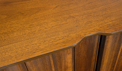 EstablishedLines American Mid-Century Modern Walnut Sculptural 7 Drawers High Chest Dresser Mint!