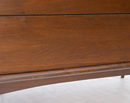 EstablishedLines American Mid-Century Modern Walnut Sculptural 7 Drawers High Chest Dresser Mint!