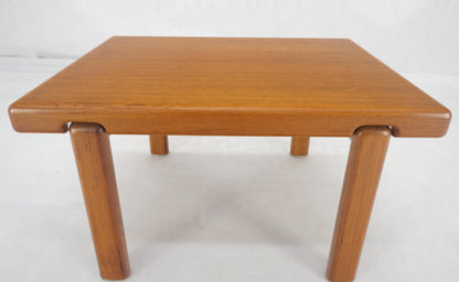 EstablishedLines Danish Mid Century Modern Solid Teak Legs Compact Rectangle Coffee Table MINT!
