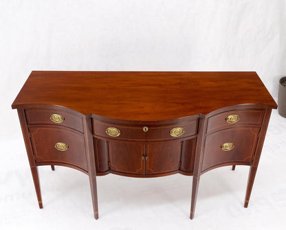 EstablishedLines Full Size Pencil Inlaid Mahogany Federal SideBoard Server Buffet by Baker MINT!