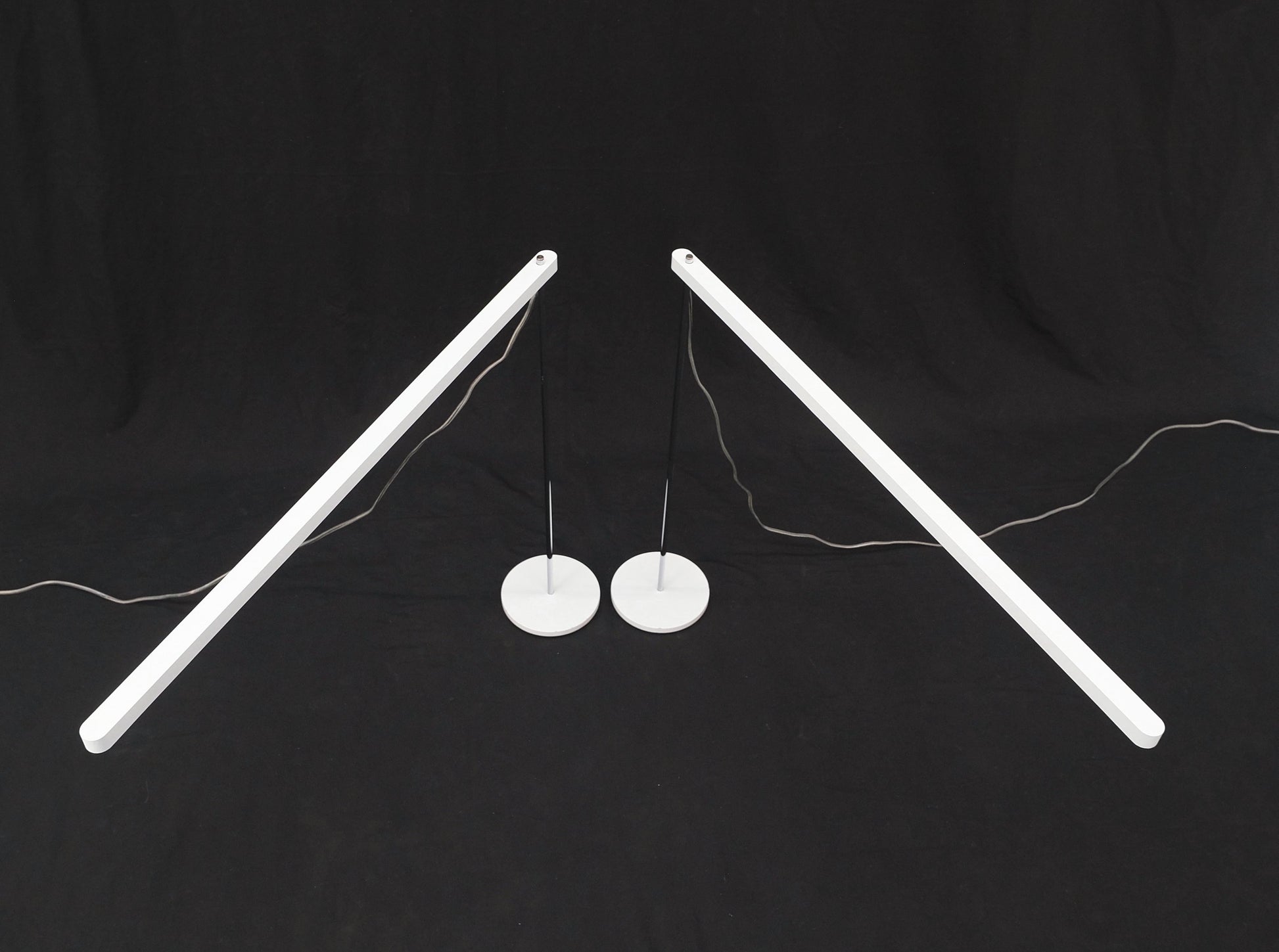 EstablishedLines Pair of Mid Century Italian Modern Artemide Desk Lamps Adjustable Height