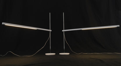 EstablishedLines Pair of Mid Century Italian Modern Artemide Desk Lamps Adjustable Height