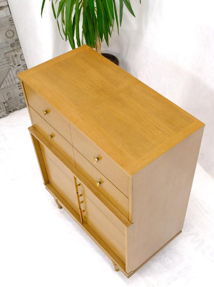 EstablishedLines Mid-Century Modern Floating Base 5 Drawers High Chest Dresser