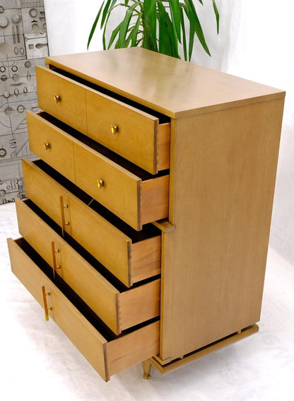 EstablishedLines Mid-Century Modern Floating Base 5 Drawers High Chest Dresser