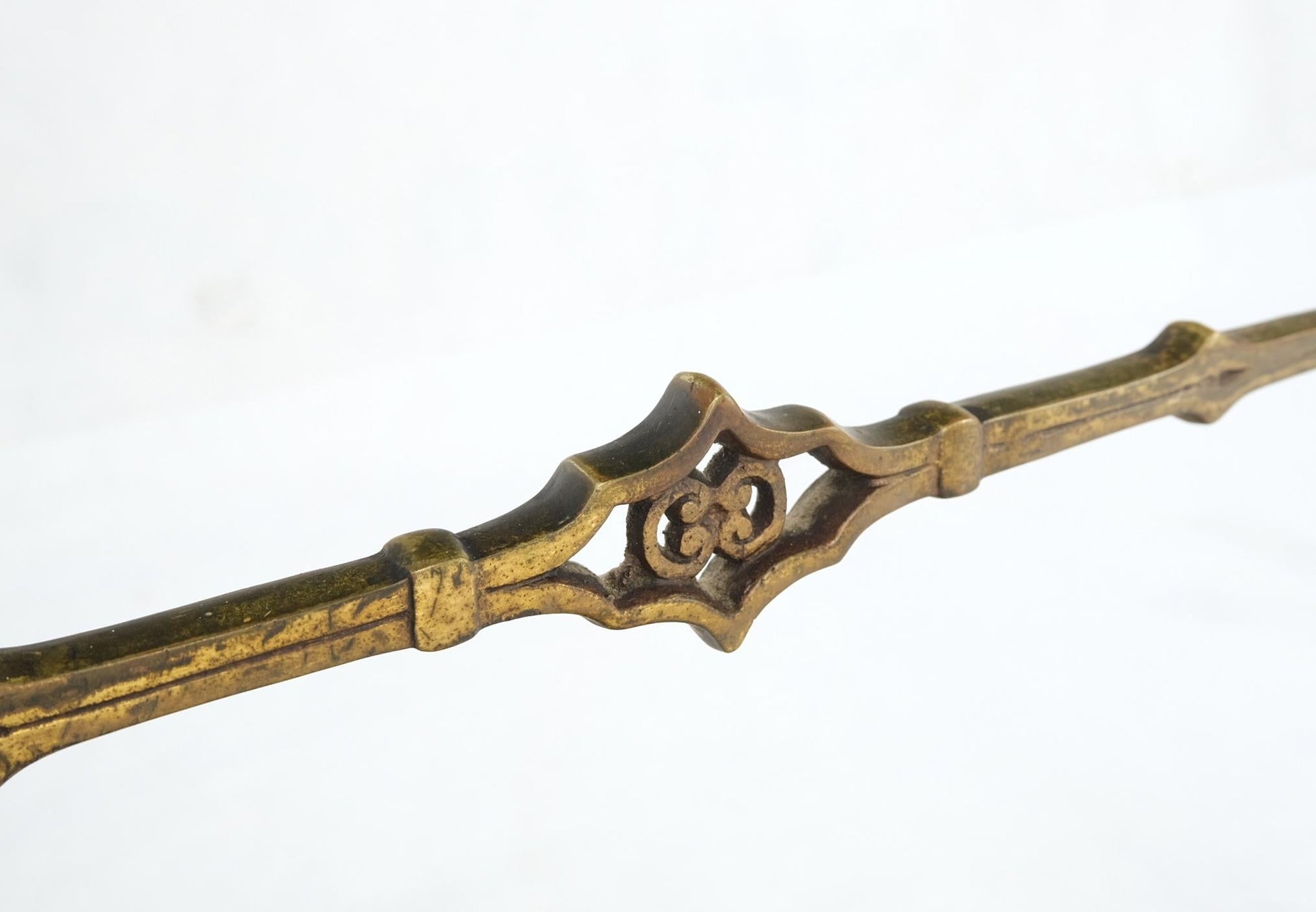 EstablishedLines Demi Lune Bronze Ornaments Mount Decorated Petit Console Table w/ Chair Mint