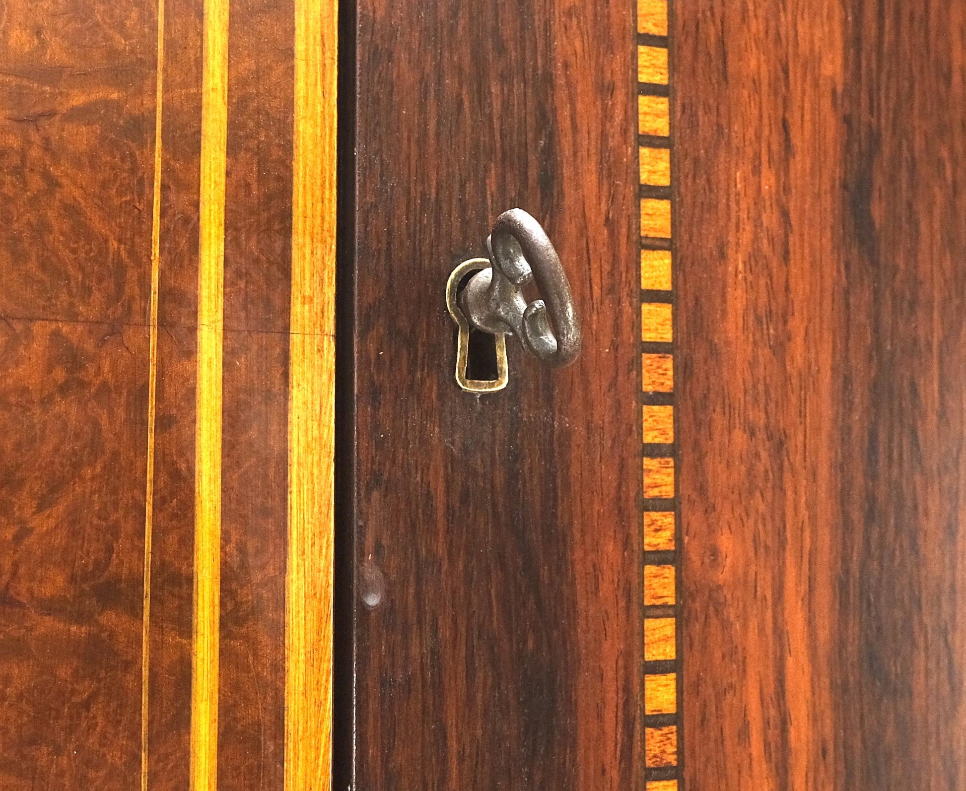 EstablishedLines Rosewood French Art Deco Tapered Legs Cupboard Buffet Breakfront Cabinet MINT!