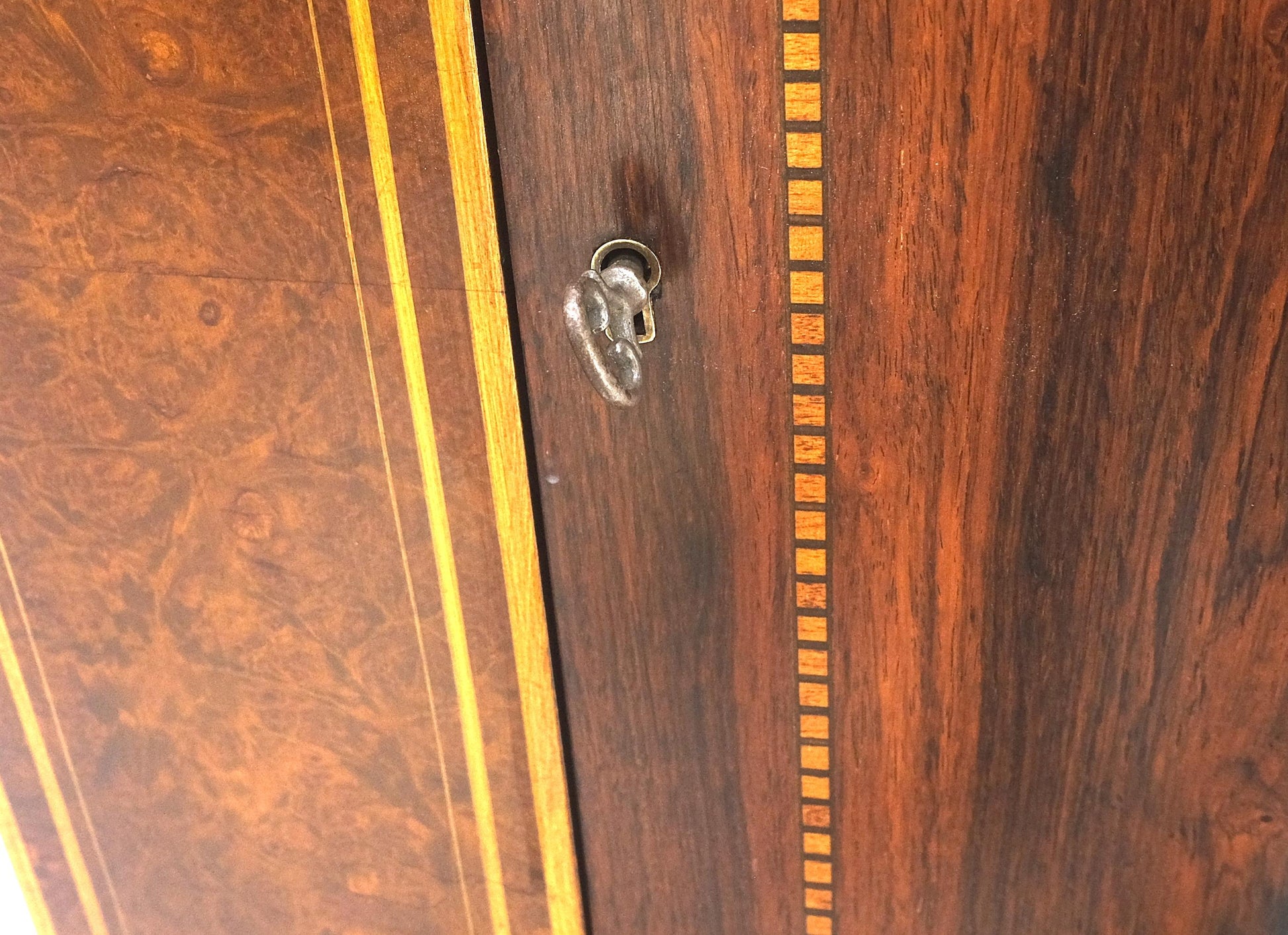 EstablishedLines Rosewood French Art Deco Tapered Legs Cupboard Buffet Breakfront Cabinet MINT!