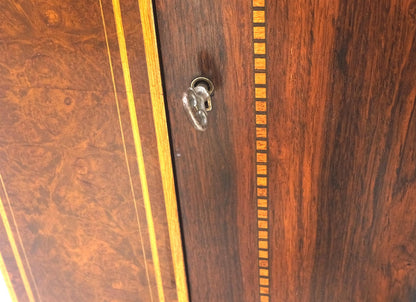 EstablishedLines Rosewood French Art Deco Tapered Legs Cupboard Buffet Breakfront Cabinet MINT!