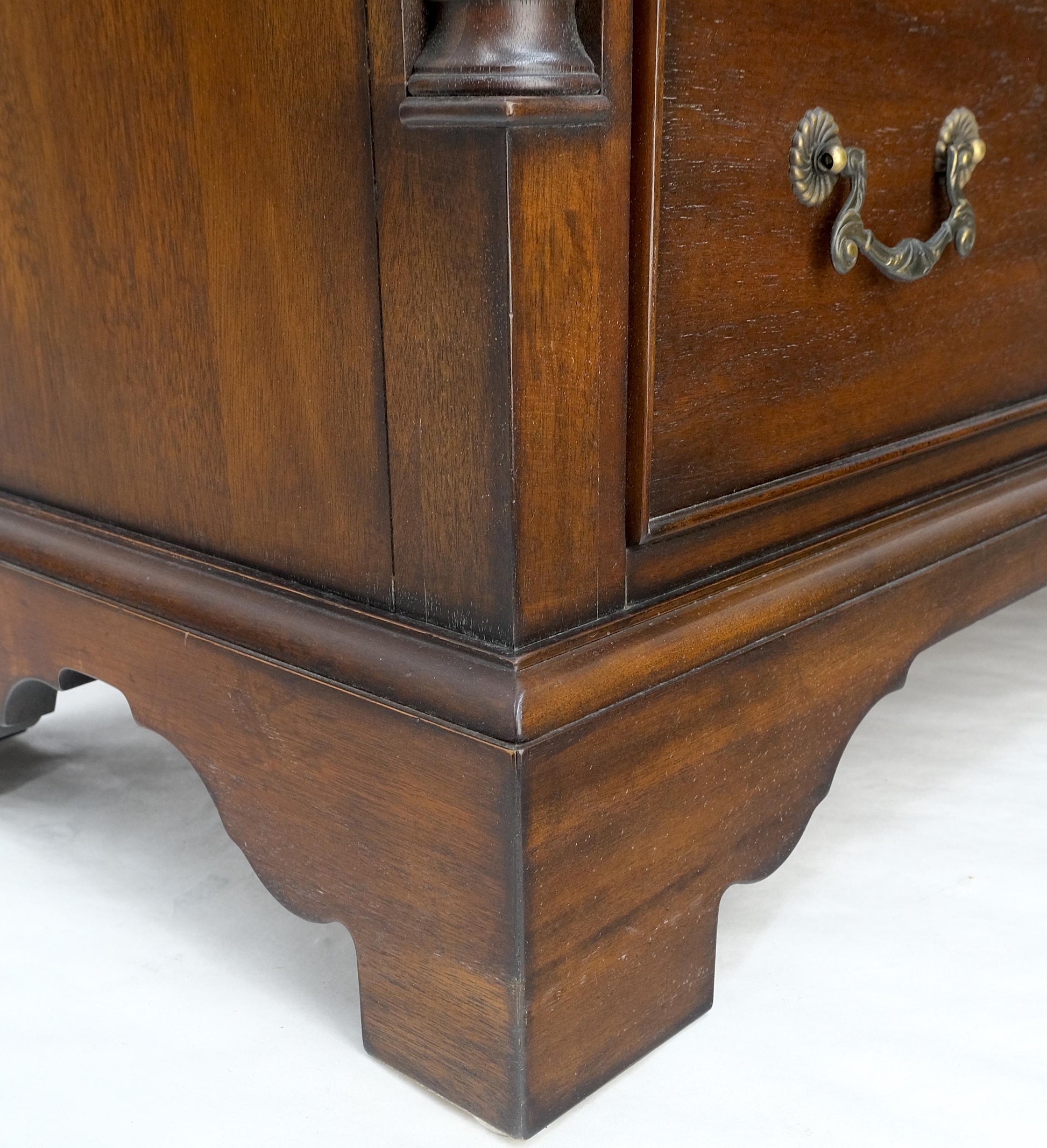 EstablishedLines Banded Top Mahogany Inlayed Bracket Feet 11 Drawers Dresser Credenza MINT!