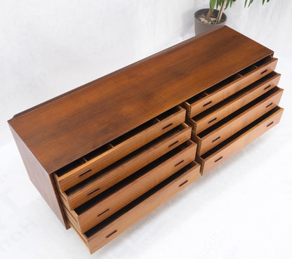 EstablishedLines Vodder Sibast Danish Mid-Century Modern Teak Long 8 Drawers Credenza Dresser