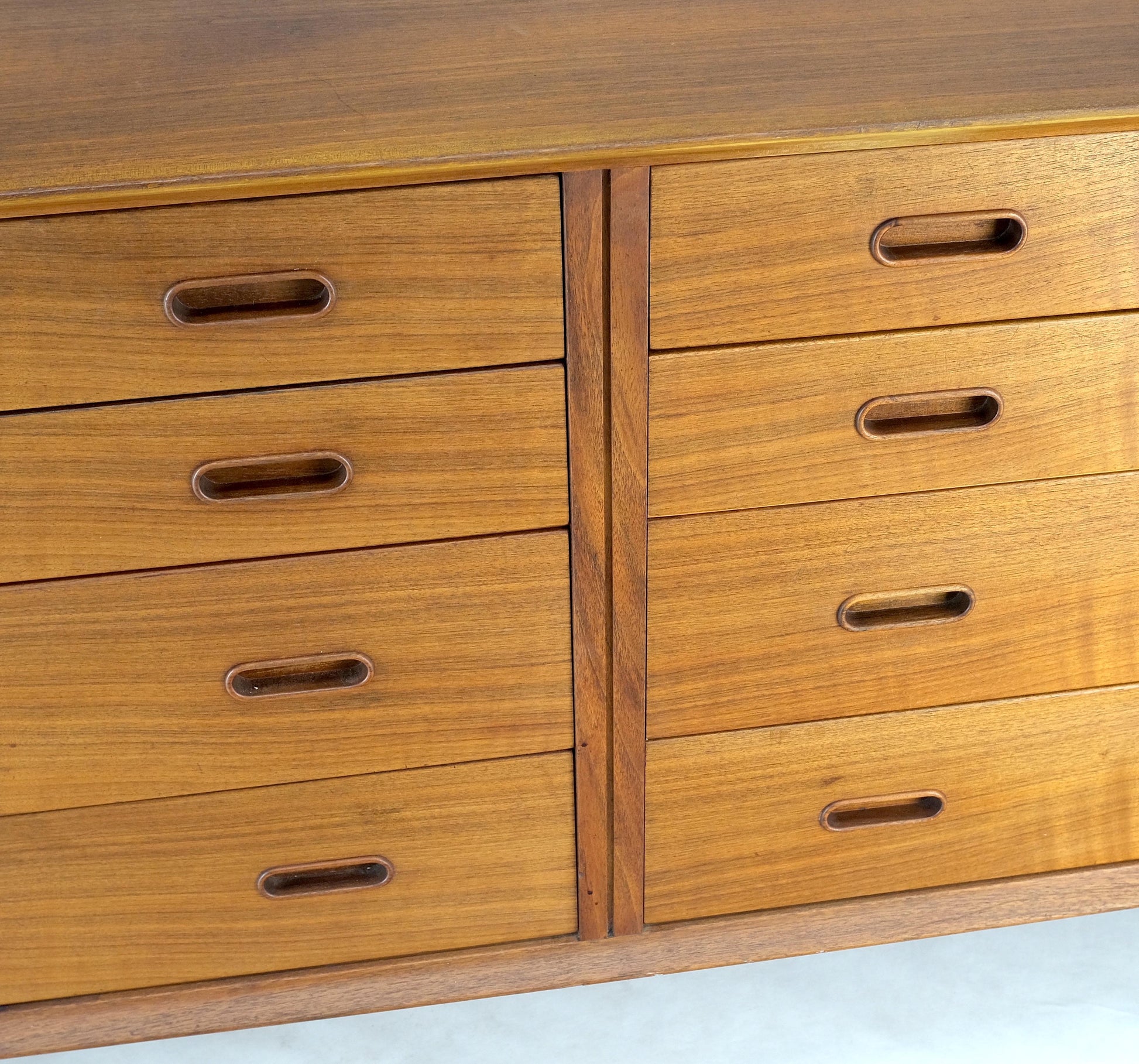 EstablishedLines Vodder Sibast Danish Mid-Century Modern Teak Long 8 Drawers Credenza Dresser