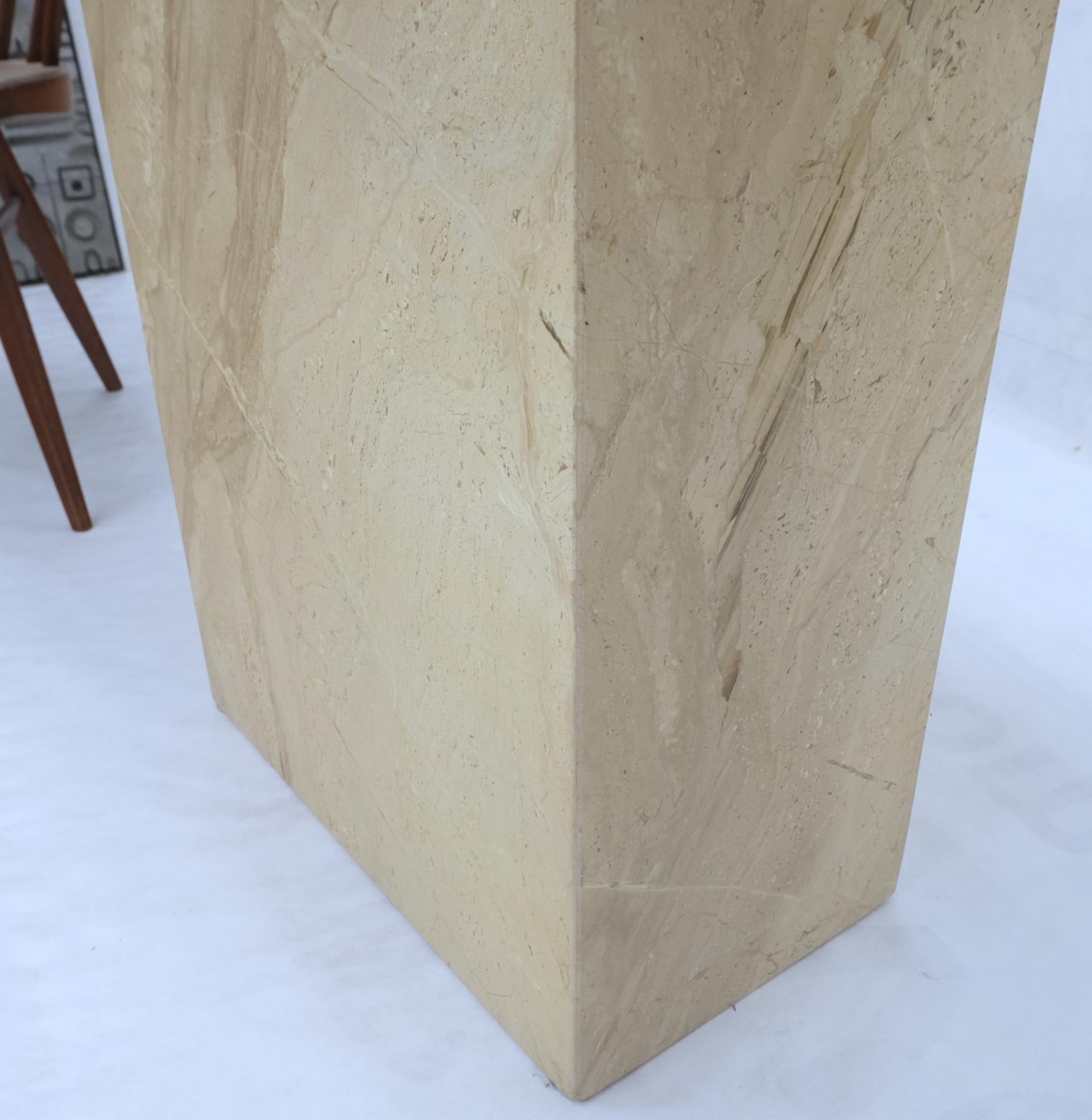 EstablishedLines Polished Travertine Five Feet Long Wall Console Sofa Table