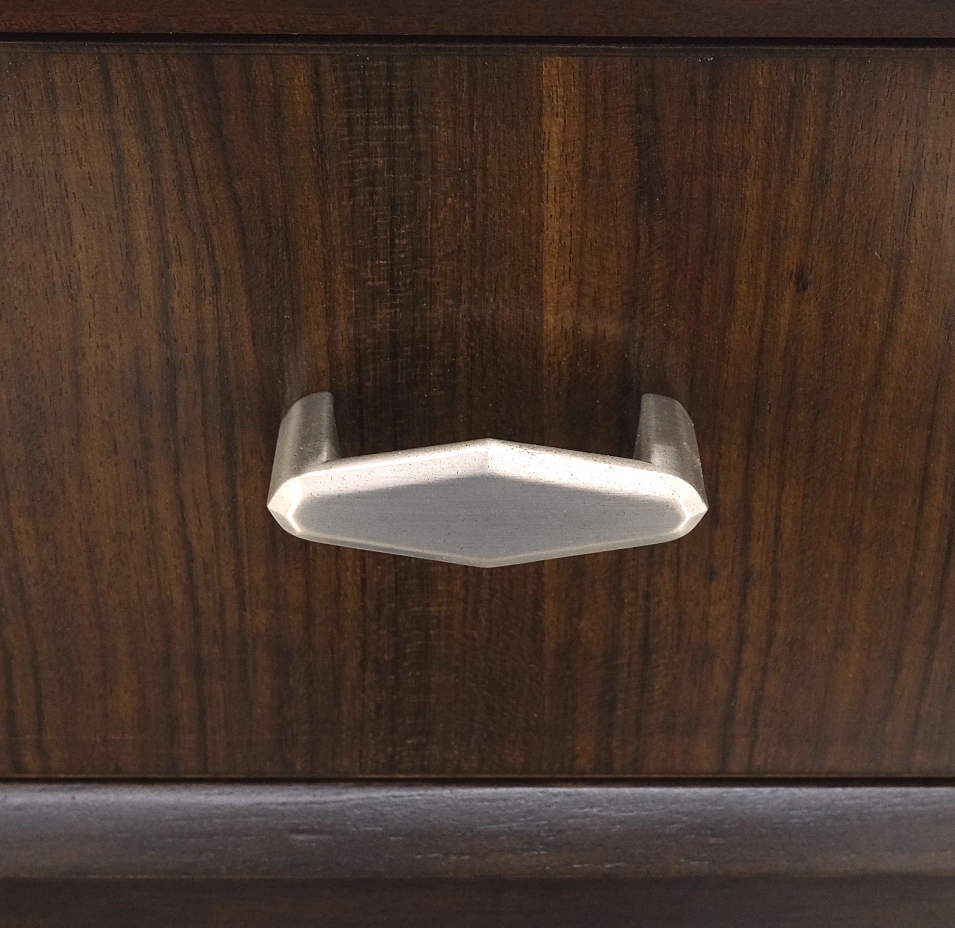 EstablishedLines Pair of Ebonized Mahogany Waterfall Art Deco Style Night Stands Cabinets MINT