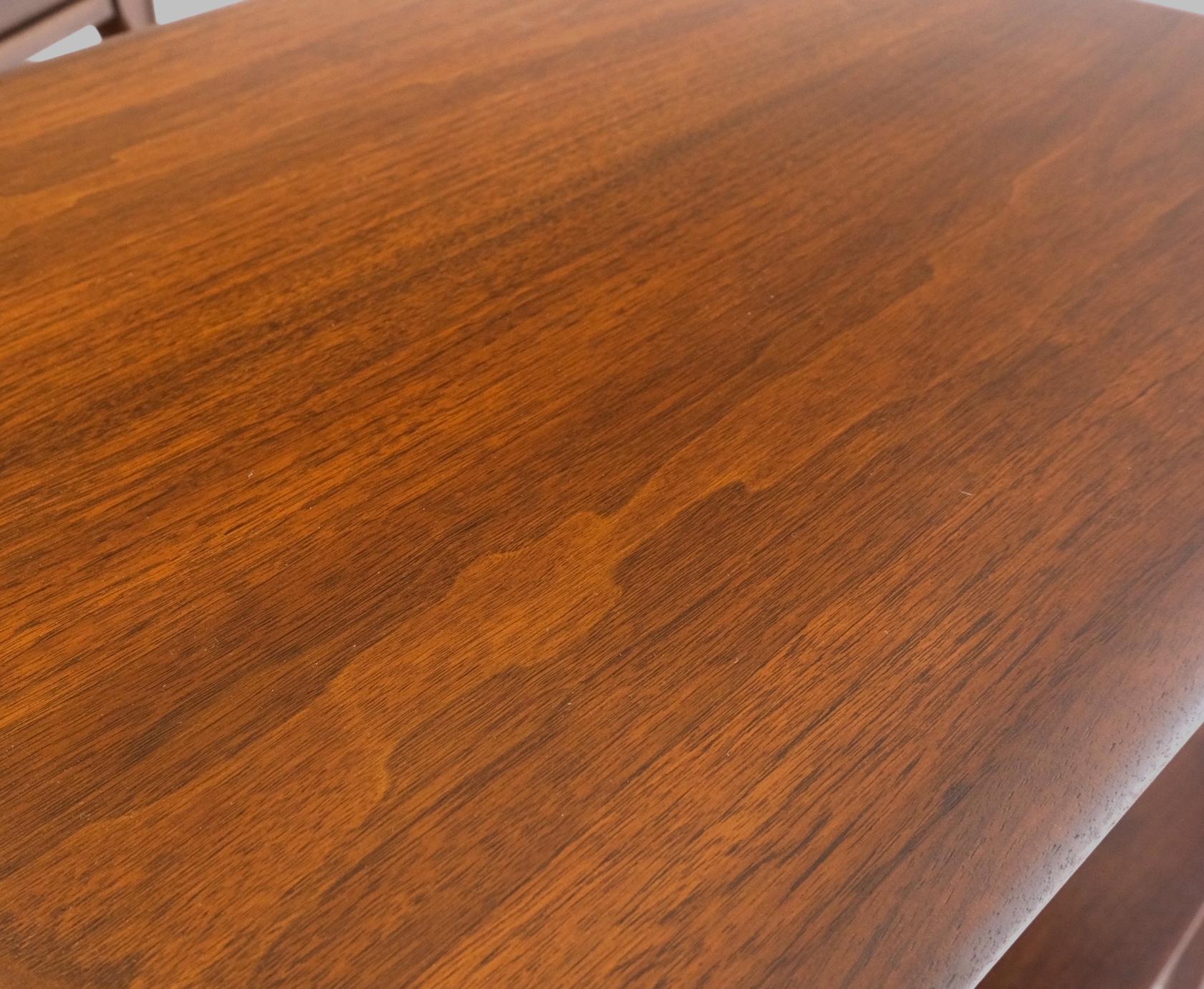 EstablishedLines Pair of Walnut One Drawer Bottom Shelf Rectangle End Tables Mint Condition