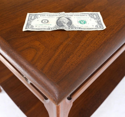 EstablishedLines Pair of Walnut One Drawer Bottom Shelf Rectangle End Tables Mint Condition