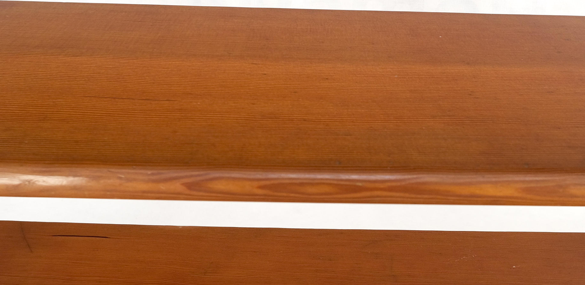 EstablishedLines Country Arts & Crafts Style c1960s Red Cedar wall Shelves on Dowels Bookcase