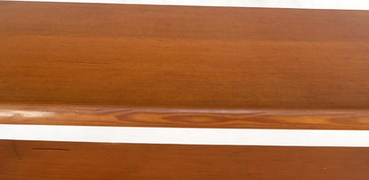 EstablishedLines Country Arts & Crafts Style c1960s Red Cedar wall Shelves on Dowels Bookcase