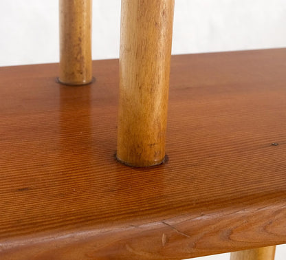 EstablishedLines Country Arts & Crafts Style c1960s Red Cedar wall Shelves on Dowels Bookcase